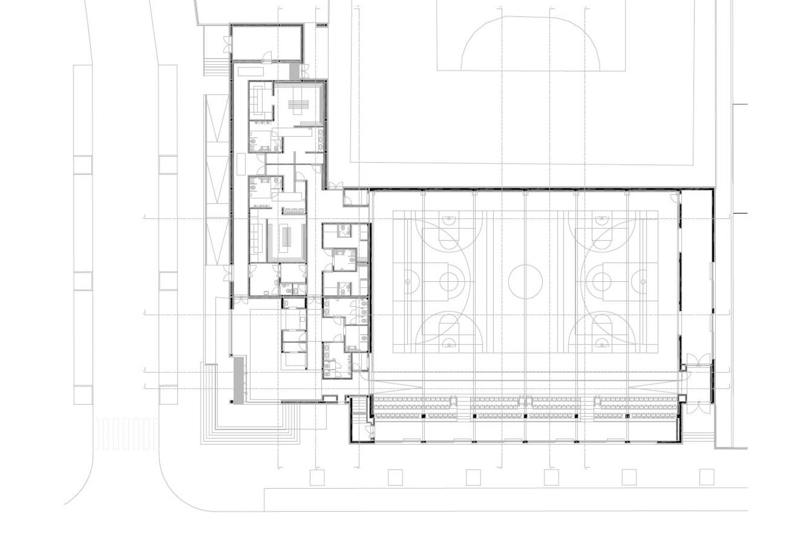 Ground floor plan. Pavilhão do Atlântico by Valdemar Coutinho Arquitectos.