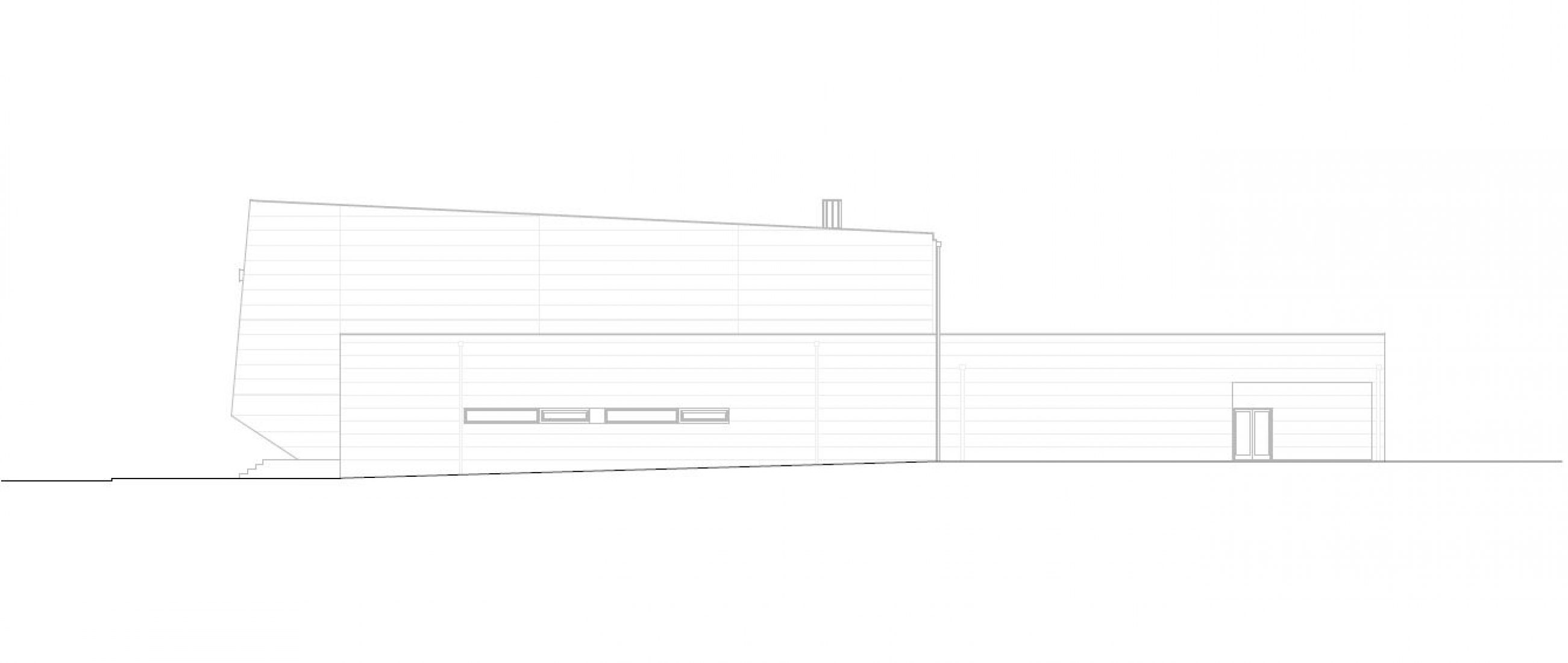 East elevation. Pavilhão do Atlântico by Valdemar Coutinho Arquitectos.
