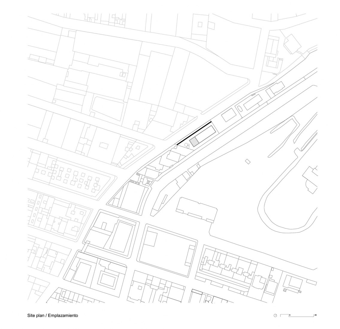 Site plan. Casa MS by bxd arquitectura.