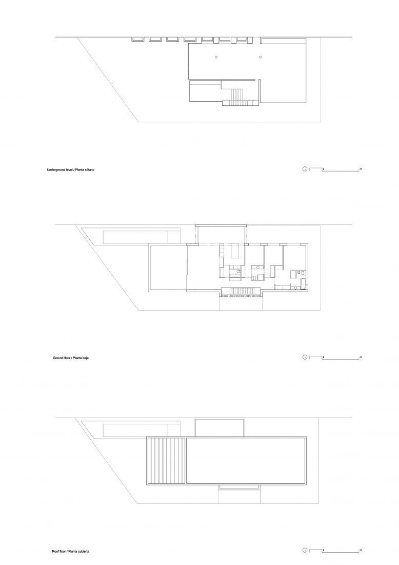 Floor plans. Casa MS by bxd arquitectura.