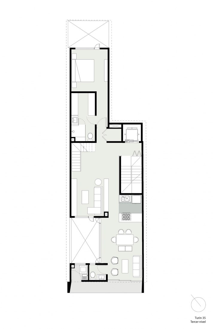 Third floor. Turin Building by C2D.