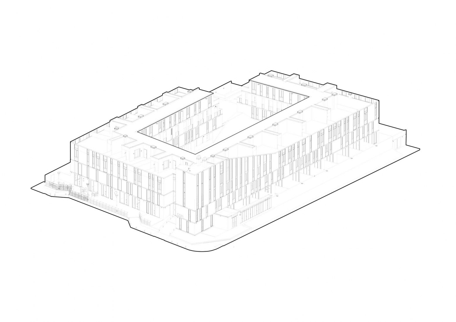 Diagrama del edificio. Edificio COPA por Ça Arquitectura