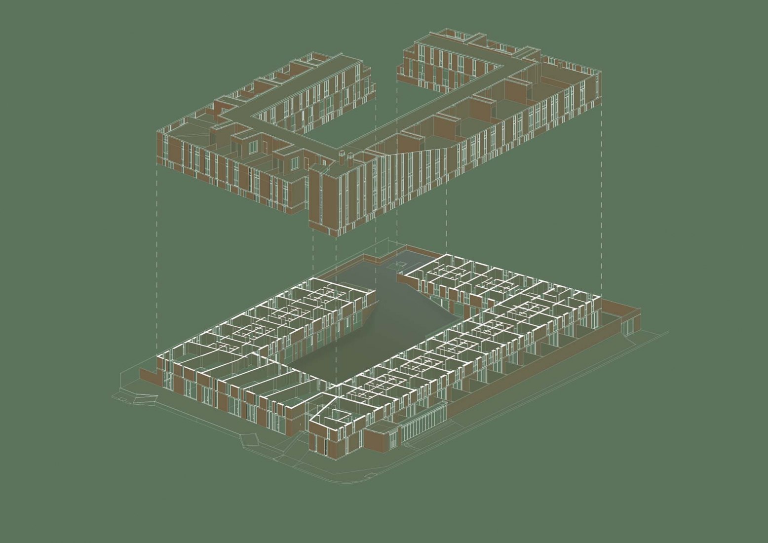 Diagrama del edificio. Edificio COPA por Ça Arquitectura