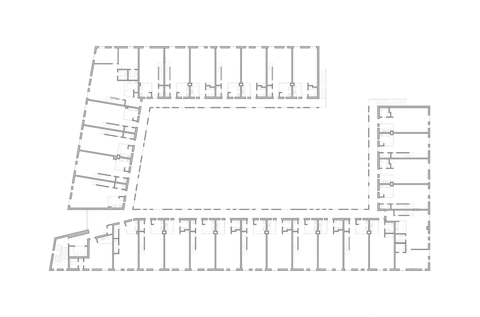 Plano de planta segunda. Edificio COPA por Ça Arquitectura