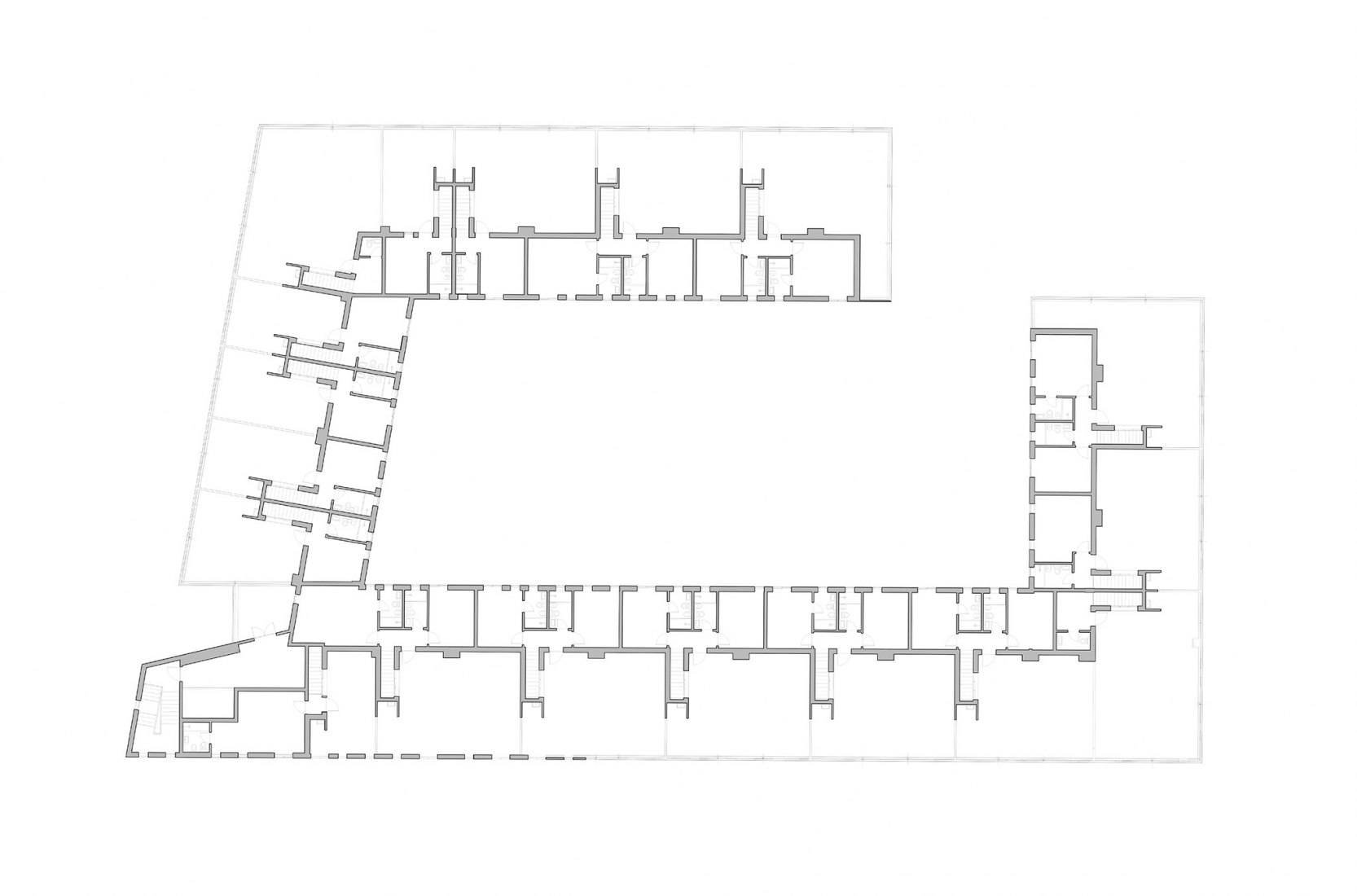 Plano de planta tercera. Edificio COPA por Ça Arquitectura