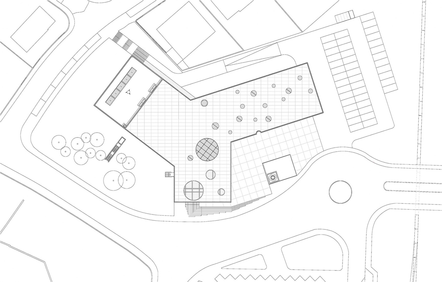 Plano de situación. CAA – Centro de las Artes de Agueda por AND-RÉ.