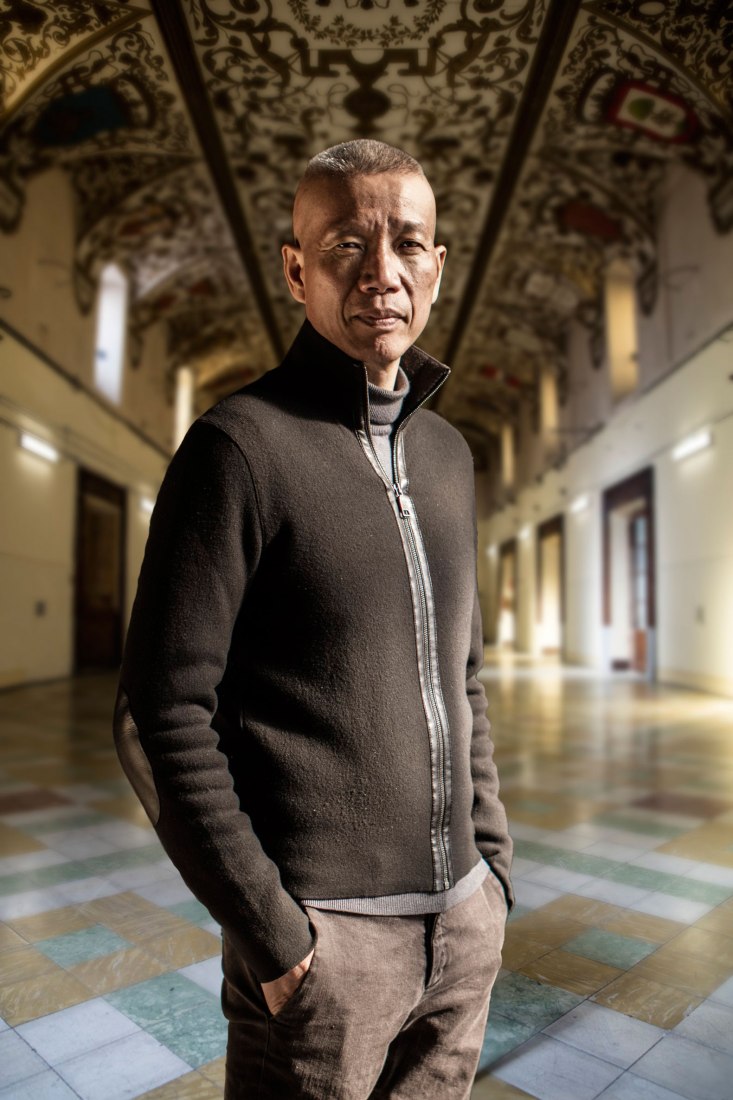 Cai Guo-Qiang en el Salón de Reinos, Madrid, 2017. Fotografía © Museo Nacional del Prado