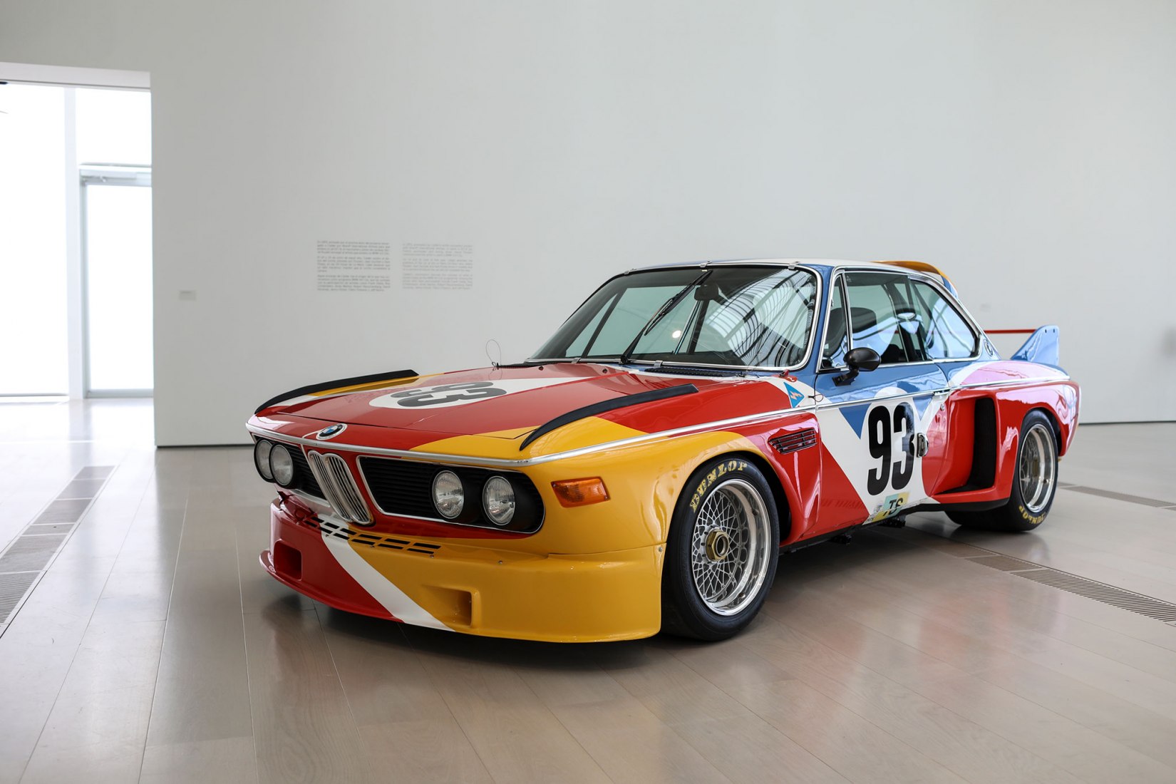 Art Car. BMW 3.0 CSL, 1975. 187´08 x 80´70 x 53´14 in. Collection BMW Group. Photo Courtesy of BMW Group. ©2019 Calder Foundation, New York / VEGAP, Santander