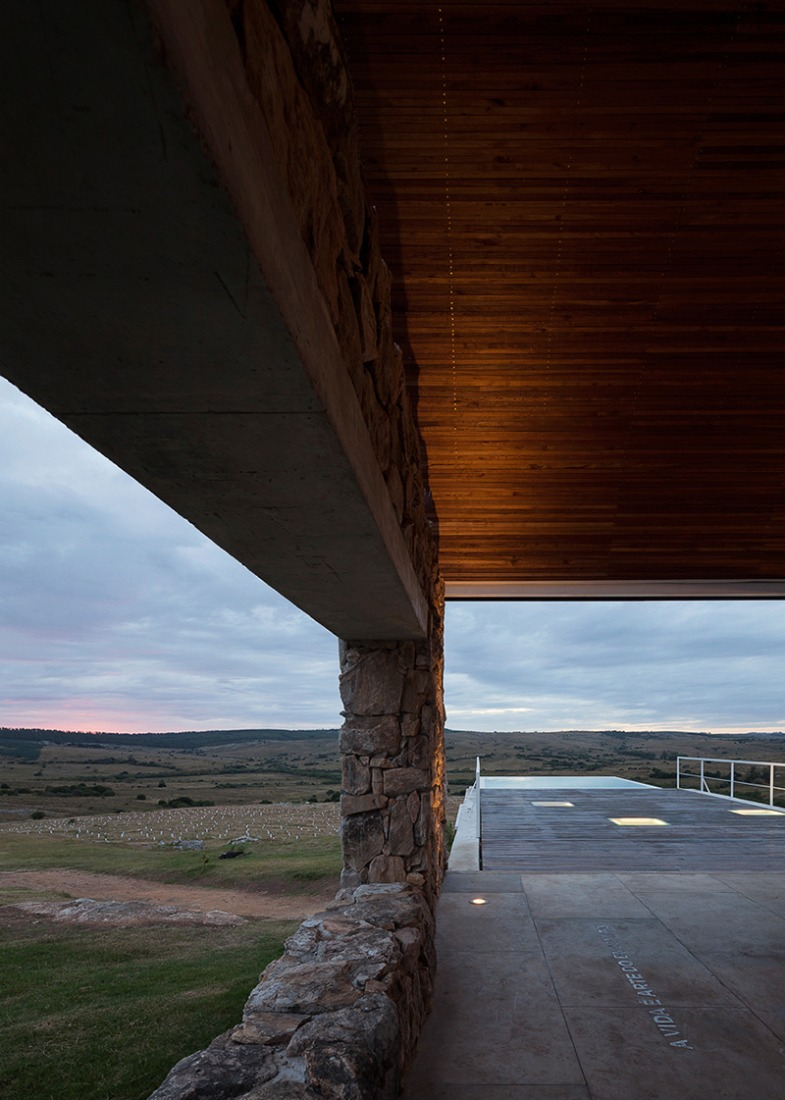 Vista desde la terraza. Calera del Rey House por Gualano + Gualano Arquitectos. Fotografía © Federico Cairoli. 