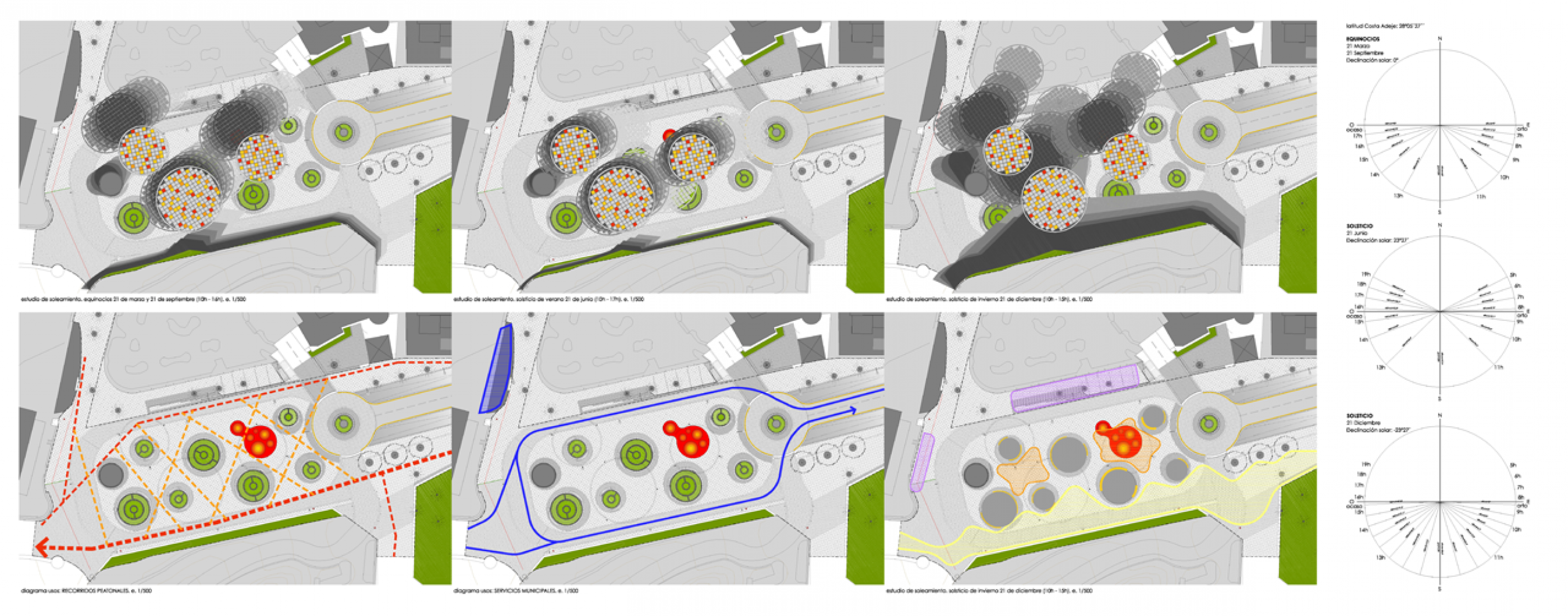 Esquemas de intervención. Transformación de un paseo marítimo en Tenerife por Jiménez y Bazán Arquitectos S.L.P.