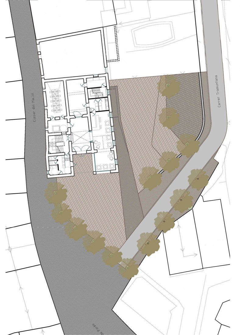 Plano de situación. Edificio el Mallol por Carles Crosas y Gemma Domingo