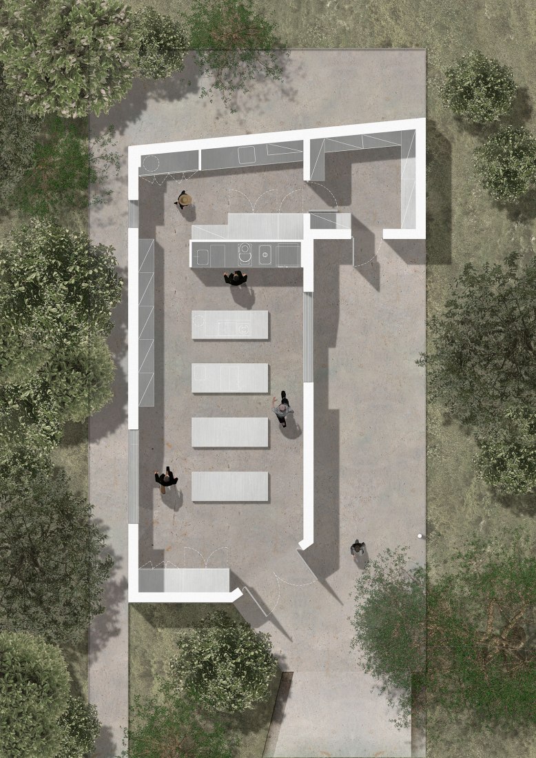 Project floor plan . Bartolí Lab by Carlos Salazar Arquitectos