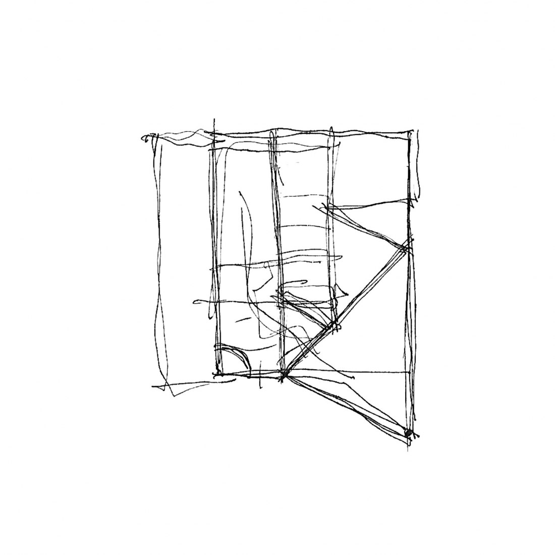Sketch. Bartolí Lab by Carlos Salazar Arquitectos