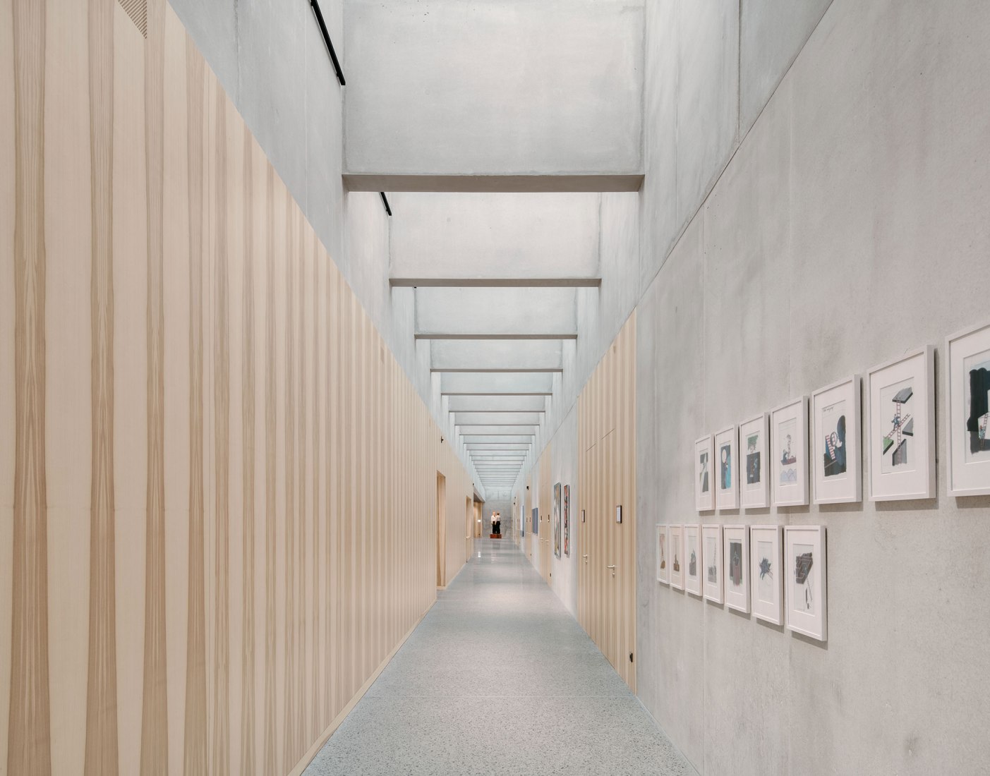 Área de conferencias. Foro Carmen Würth en Künzelsau completado, por David Chipperfield. Fotografía por Simon Menges