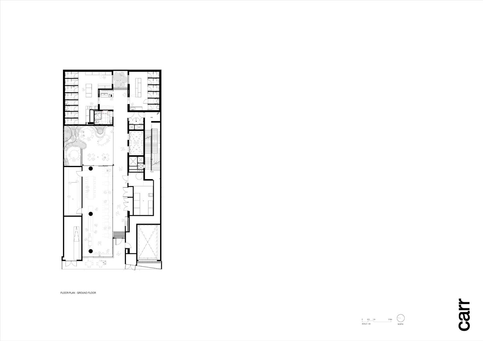Plano de planta baja. 116 Rokeby por Carr.