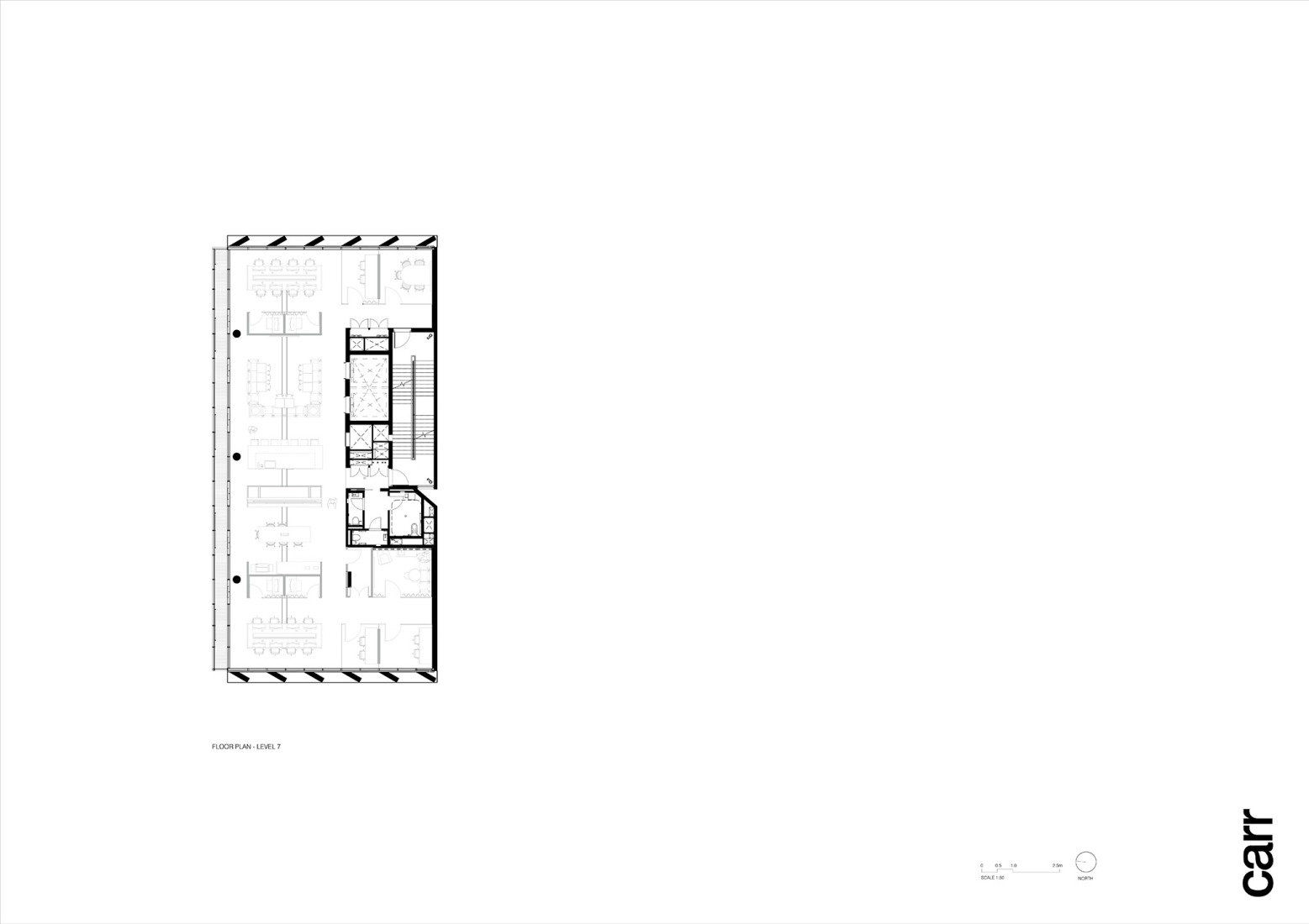 Plano de planta séptima. 116 Rokeby por Carr.