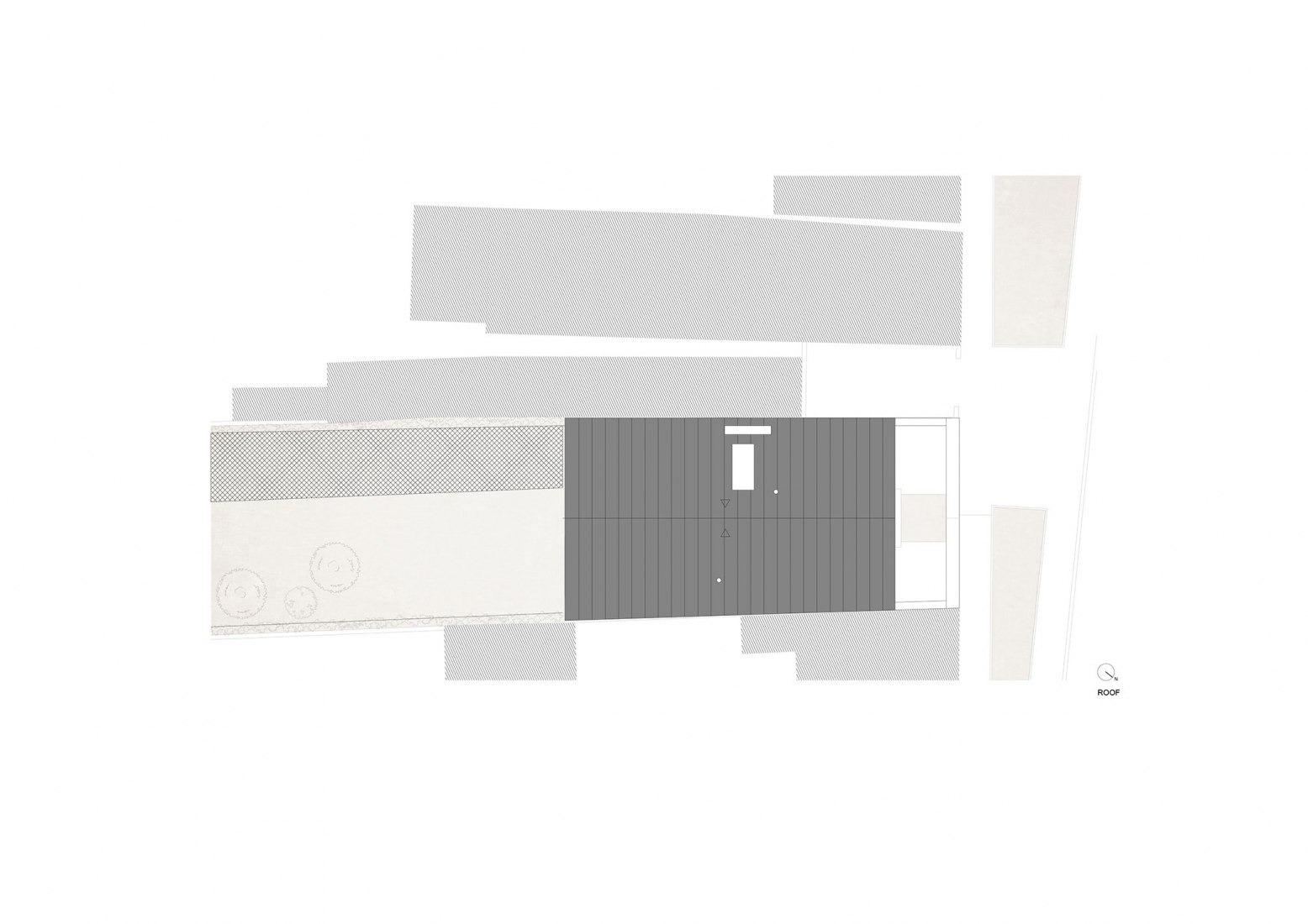 Roof plan. Arch House by FRARI - architecture network. 