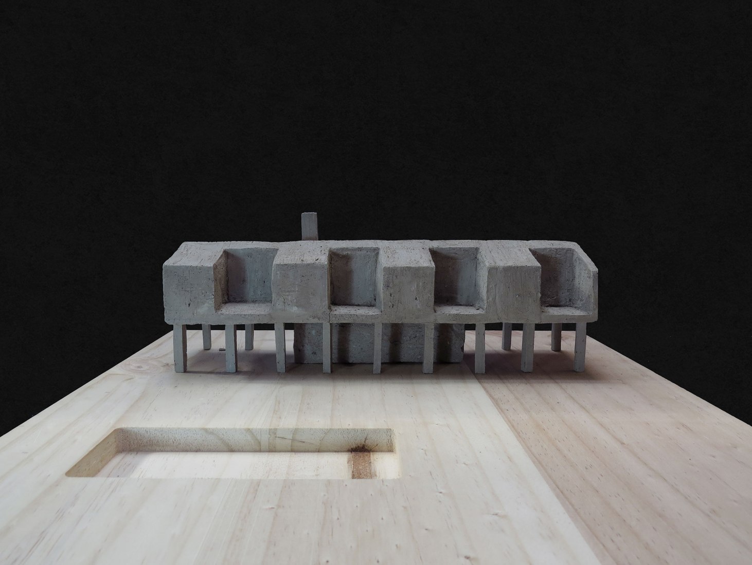 Model. The Black House by Fabiola Pineda and Luciano Riquelme, RR&PZ.