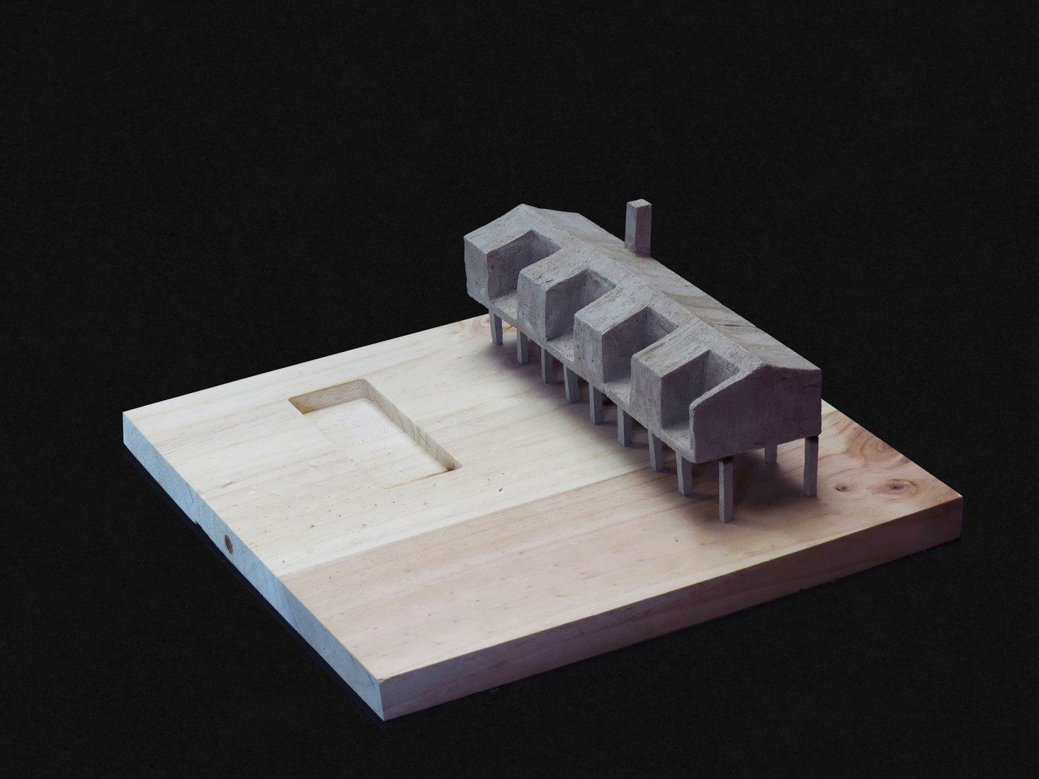 Model. The Black House by Fabiola Pineda and Luciano Riquelme, RR&PZ.