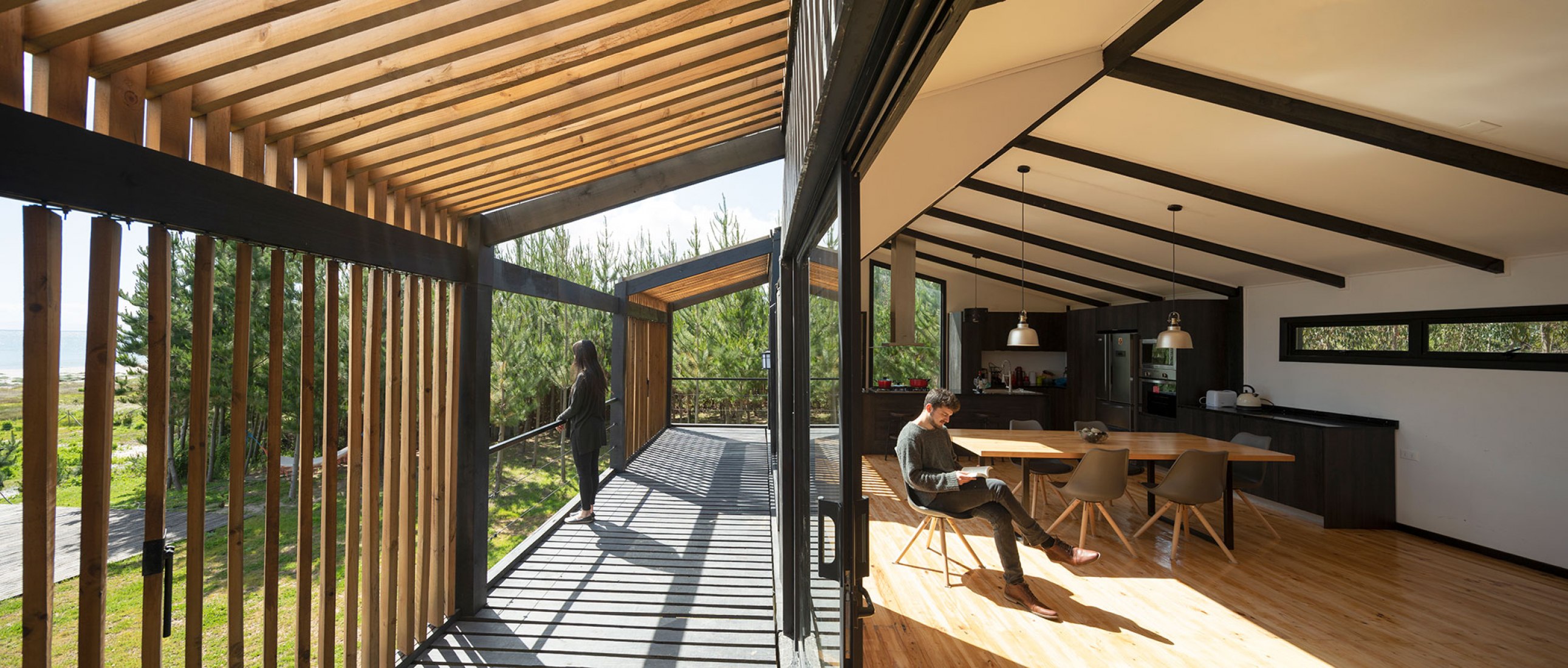 The Black House by Fabiola Pineda and Luciano Riquelme, RR&PZ. Photograph by Gustavo Burgos 