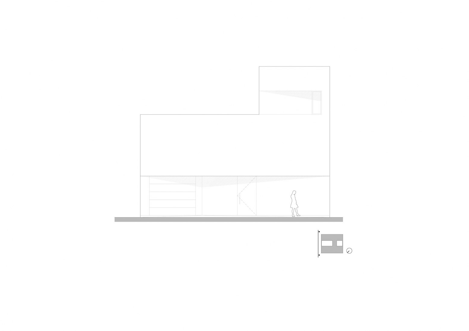 North-east elevation. Lopera House by David Ruiz Molina.