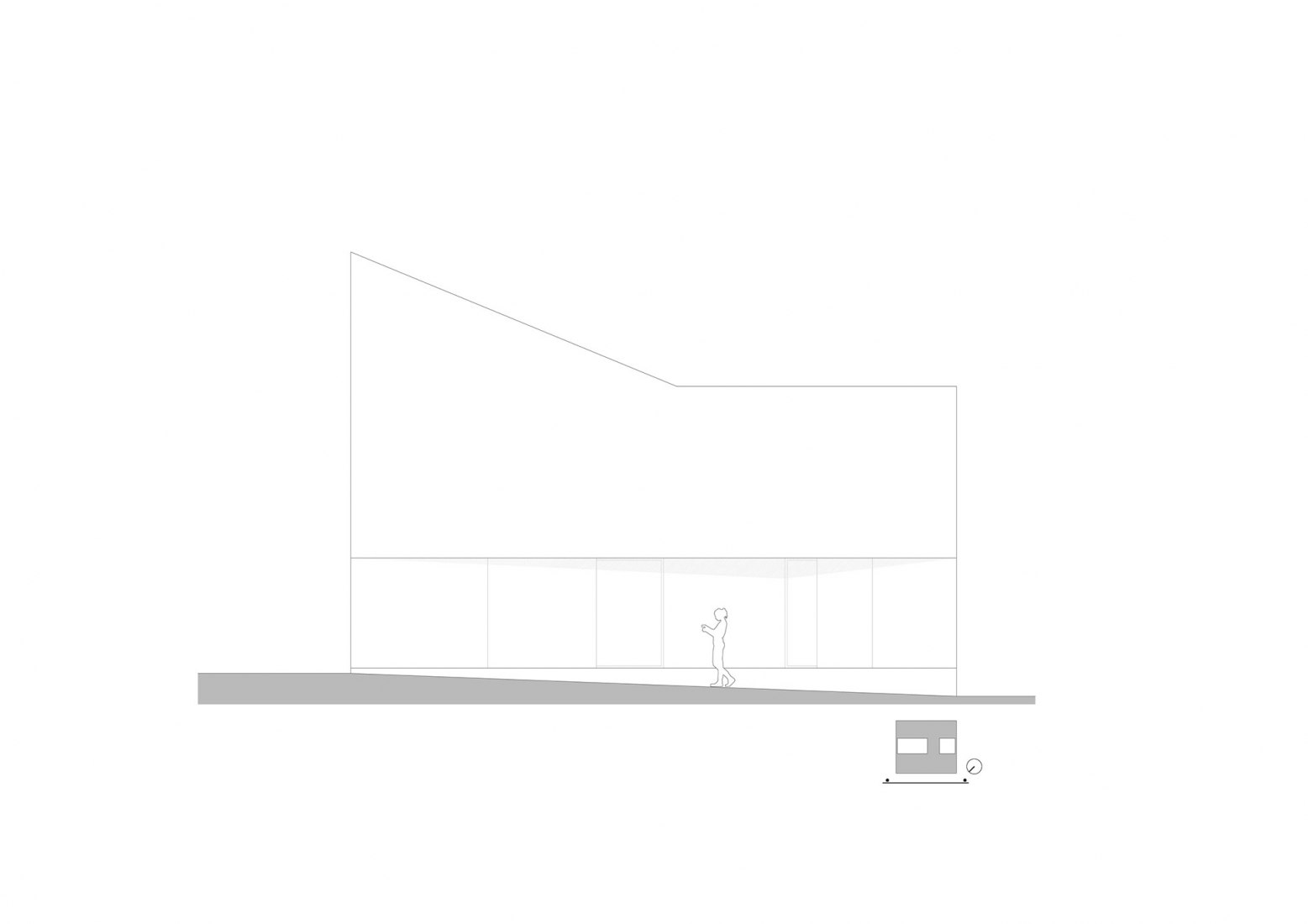 North-west elevation. Lopera House by David Ruiz Molina.