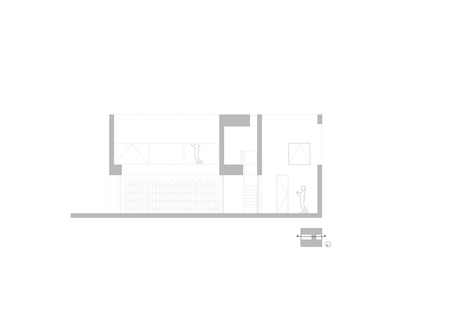 Section. Lopera House by David Ruiz Molina.