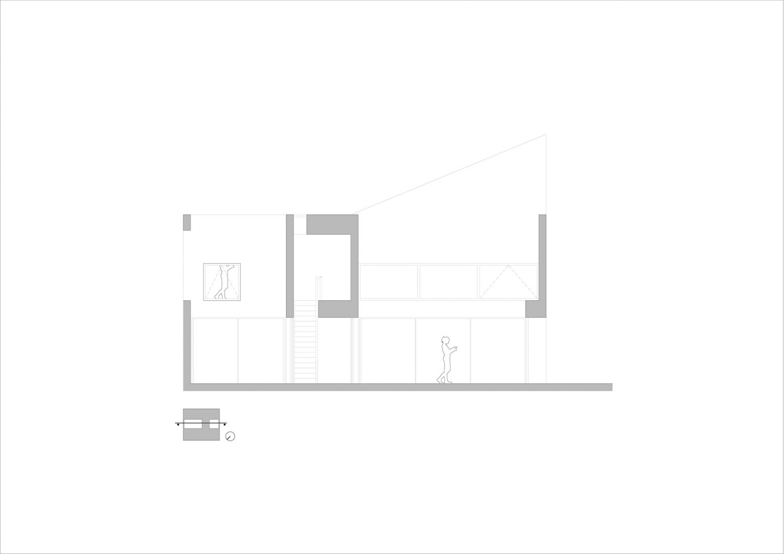 Section. Lopera House by David Ruiz Molina.