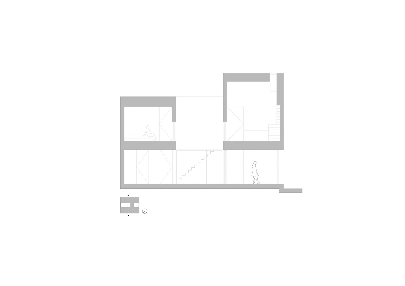 Section. Lopera House by David Ruiz Molina.