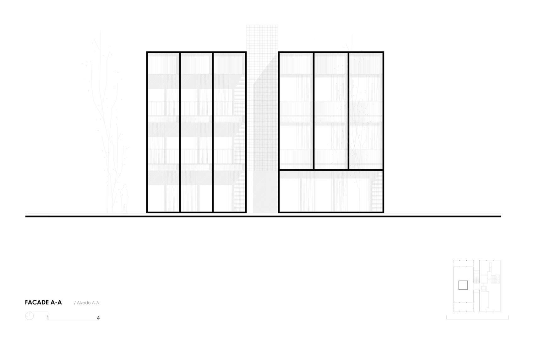 Reforma y ampliación de pequeño edificio plurifamiliar. Casa MA por Bxd