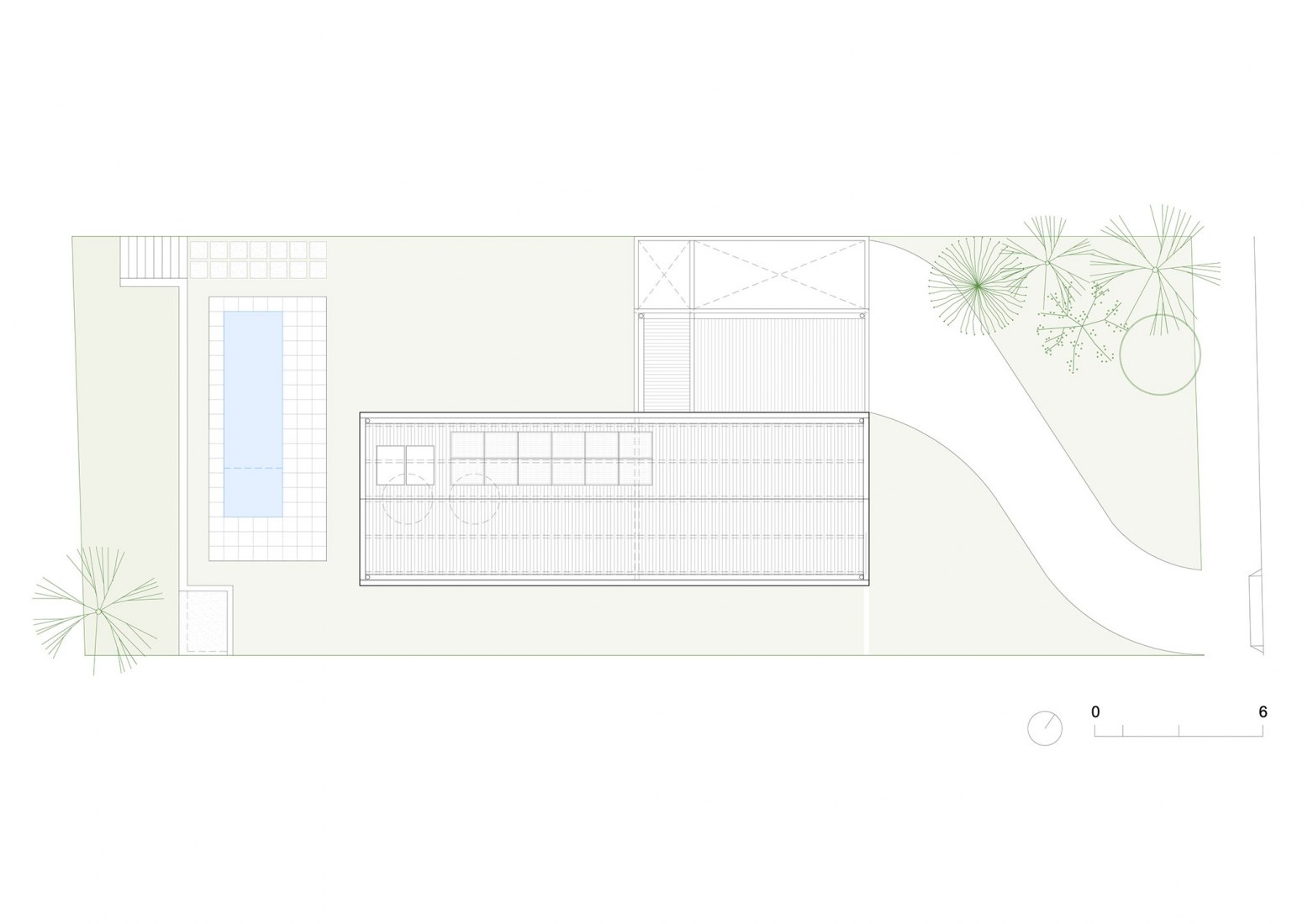 Plano de situación. Casa Maenduaba por  BIRI + Brener Lacerda.
