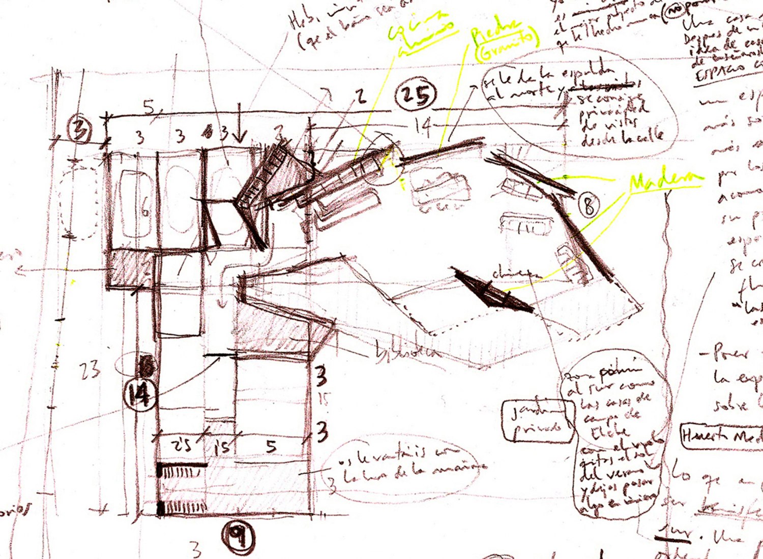 Sketch. Matola House by Jaime Sepulcre.