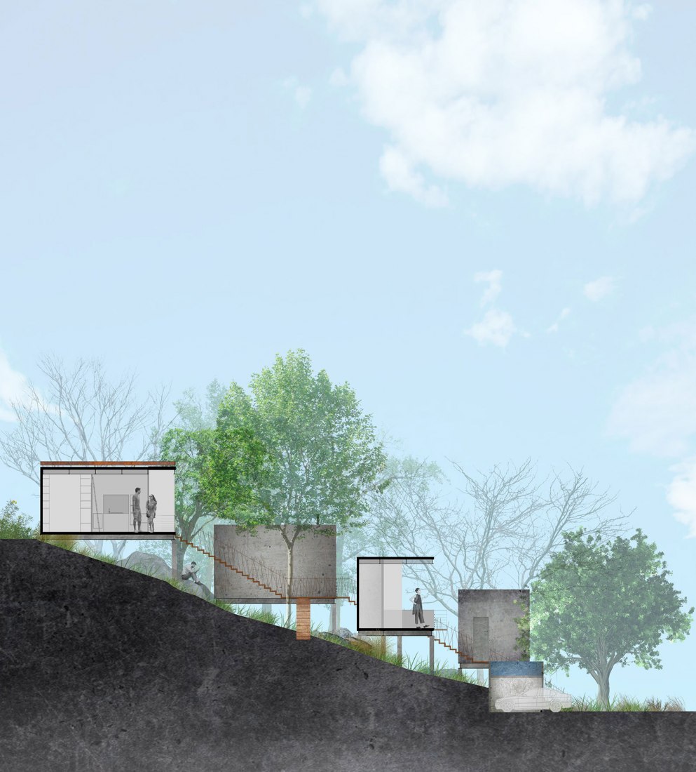 Section A. Casa Pedregal by Studio Patricia Meneses.