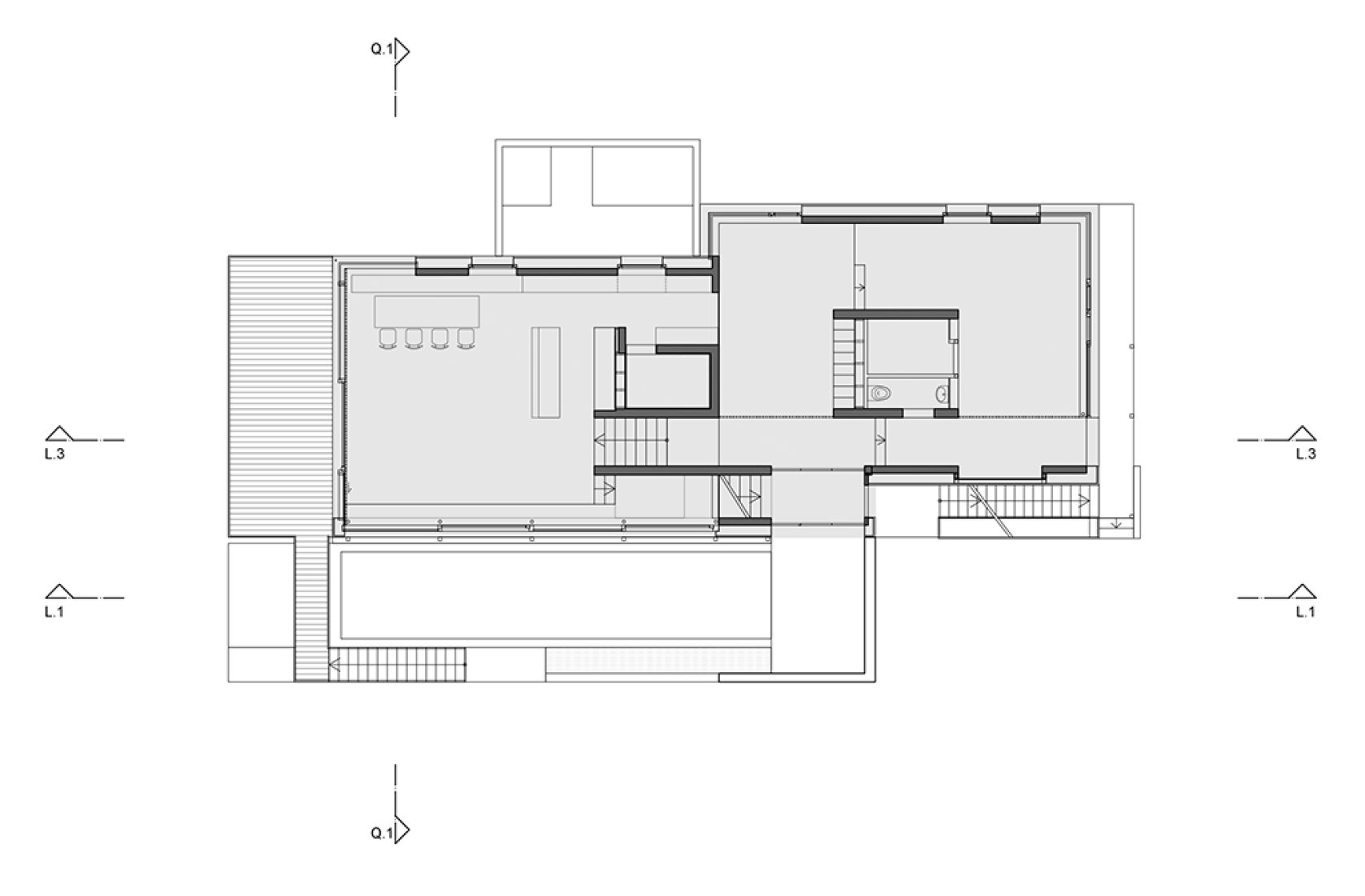 Planta de acceso. Imagen © cortesía de miss-vdr architektur.