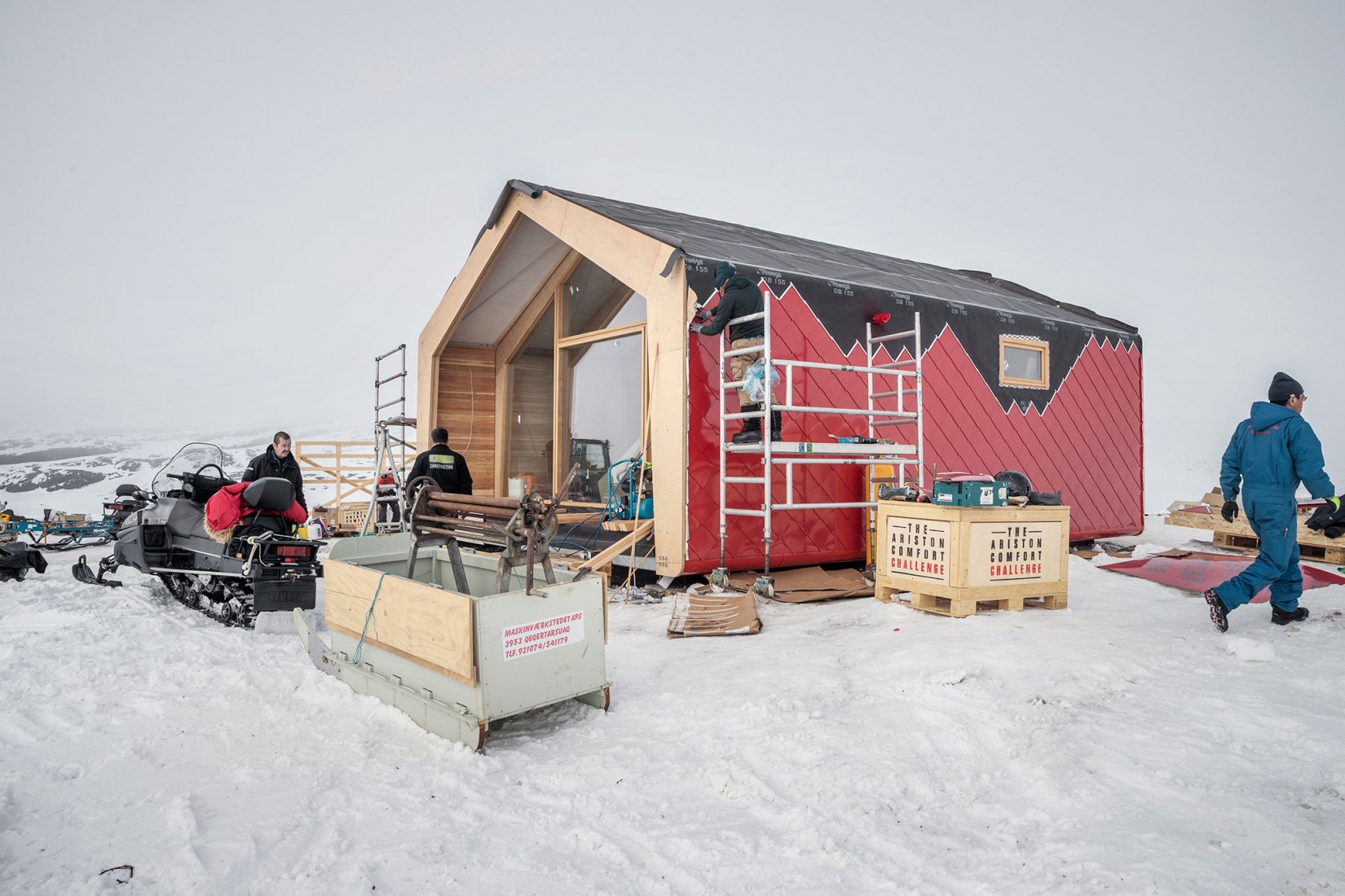 Alojamiento Ariston en construcción. Vivienda Ariston por Luca Gentilcore/LEAPfactory. Fotografía por Paolo Verzone