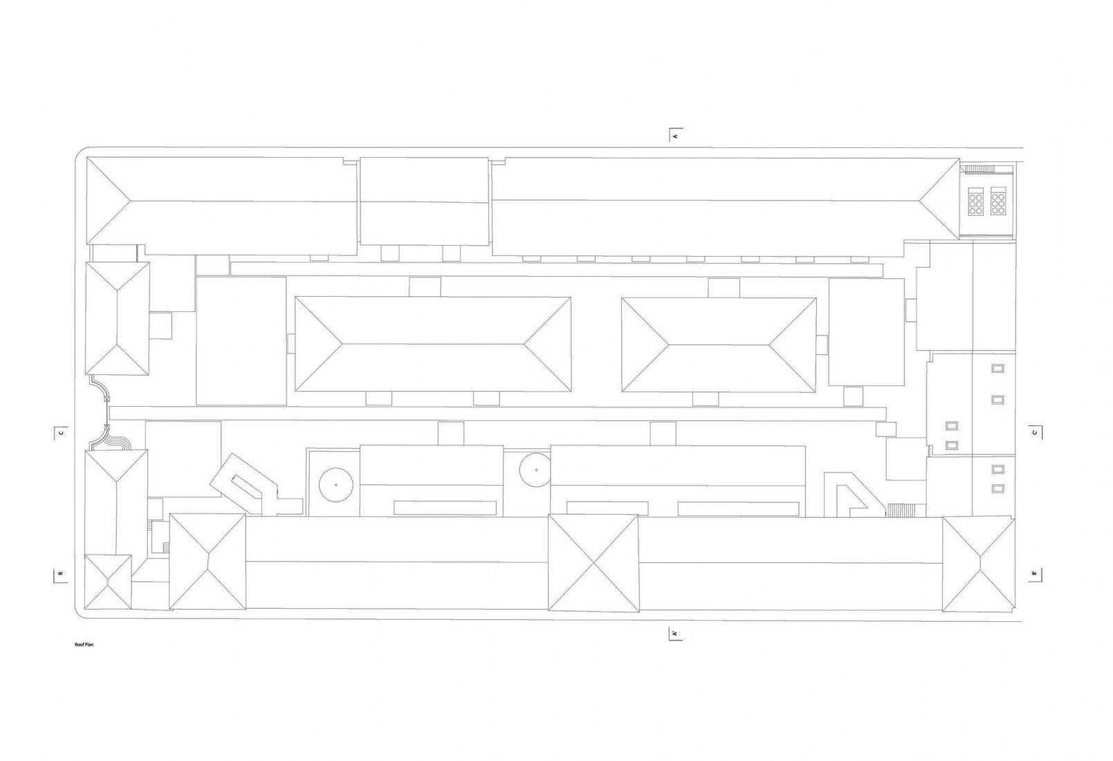 Plano de cubiertas del complejo. Real Vinícola. Imagen cortesía de © Casa da Arquitectura