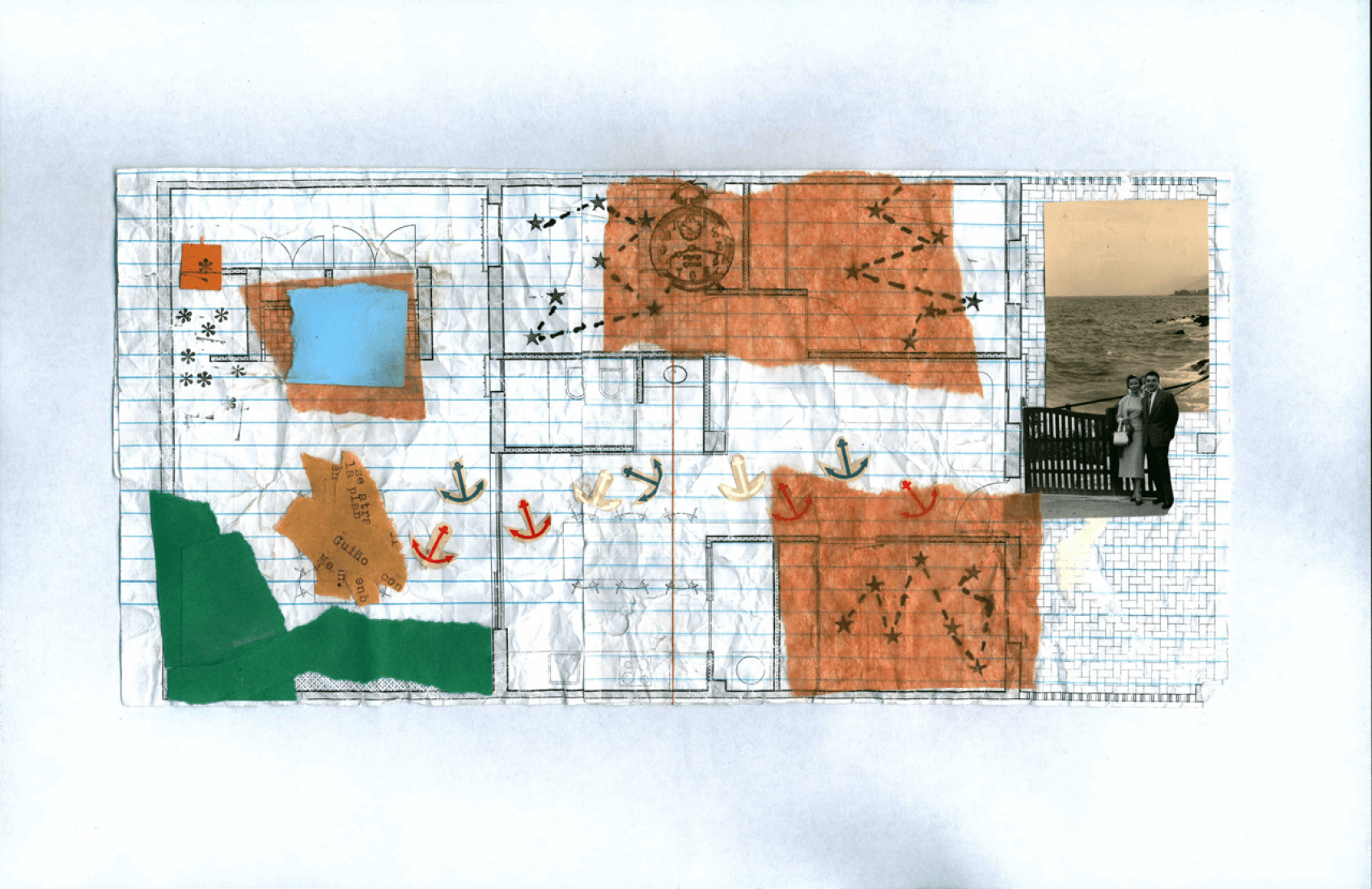 Floor plan. The little house by the sea by Joaquín Juberías & Fernando García.