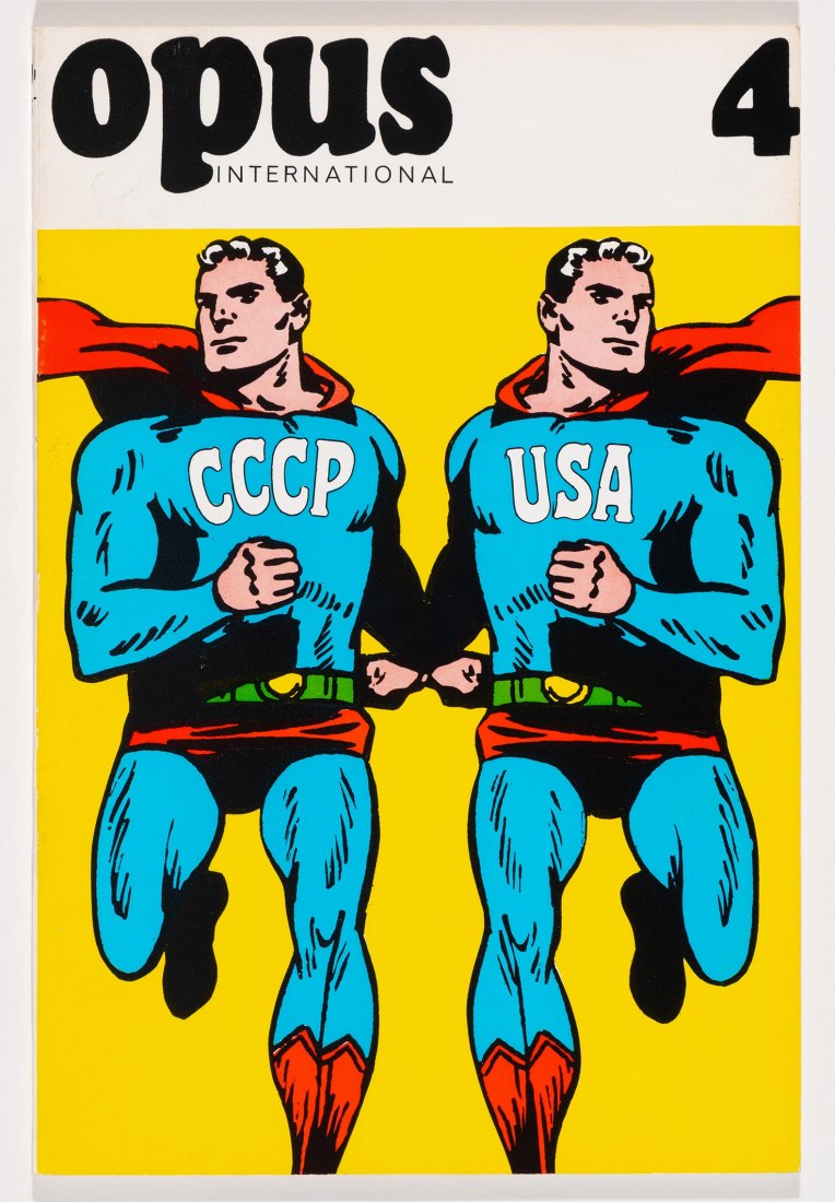 Roman Cieslewicz (1930–1996) “The Two Superman” Montage published on the cover of Opus international, no.4, December 1967 © Estate of Roman Cieslewicz / Socan (2019)