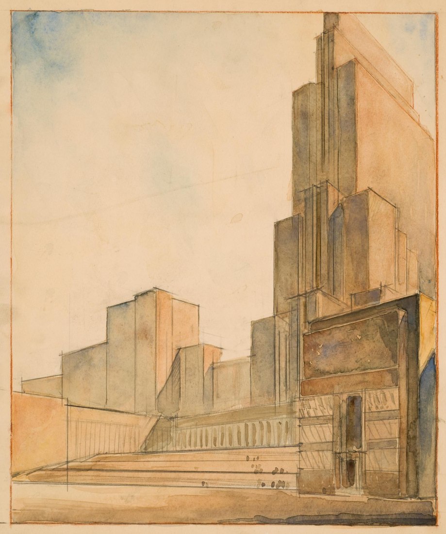 Boris Iofan. Project for the competition of the People’s Commissariat for Heavy Industry (NKTP), Moscow, 1935. Canadian Centre for Architecture. © Estate of Boris Iofan 