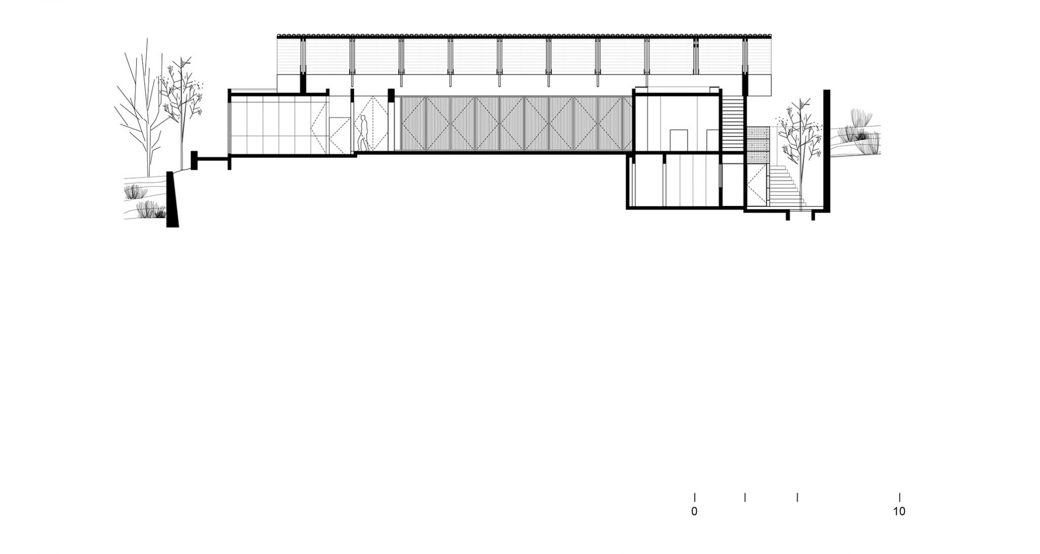 Sección. Casa Moulat por CCA.