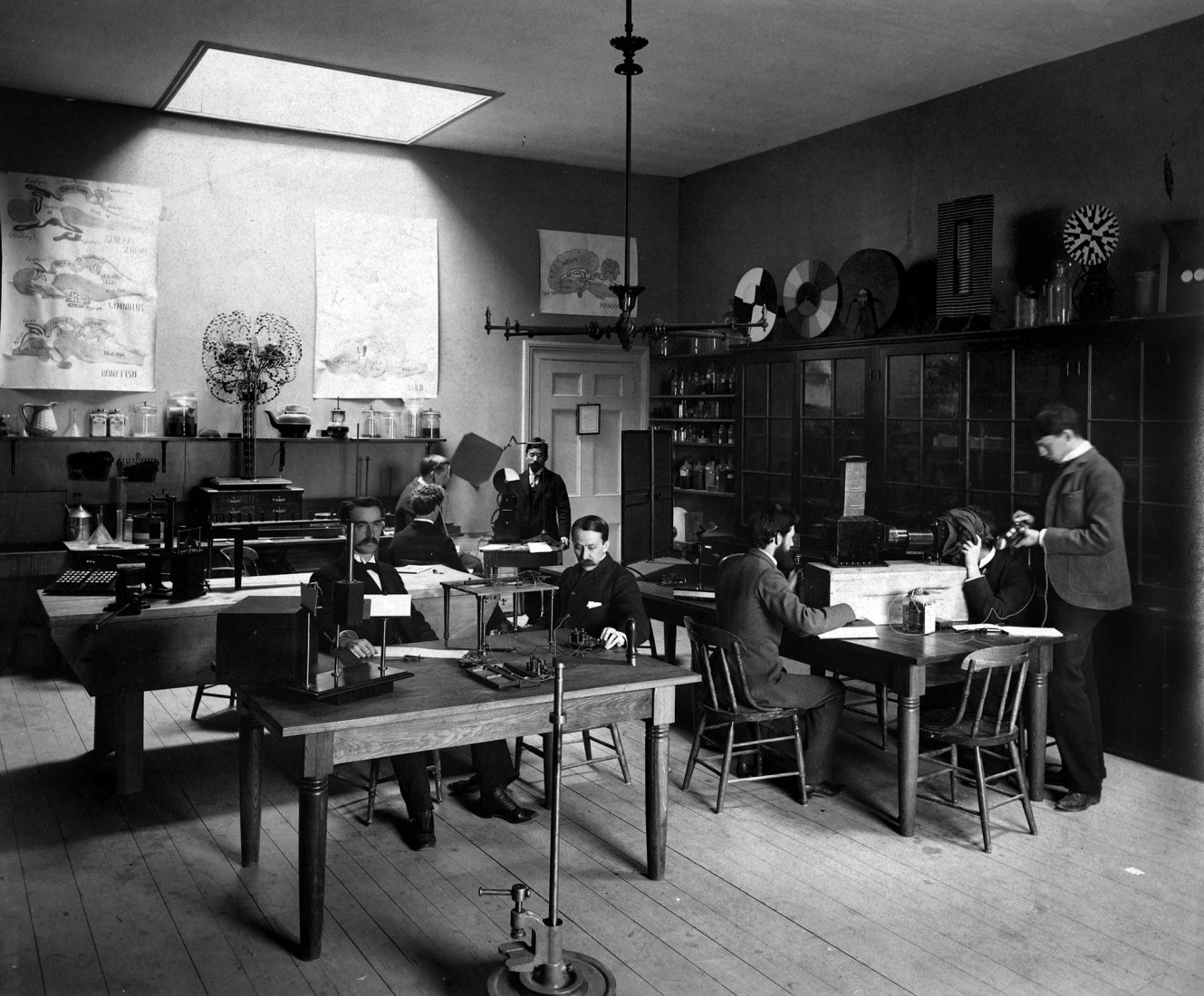 Laboratorio Psicológico en Dane Hall, 1892. 