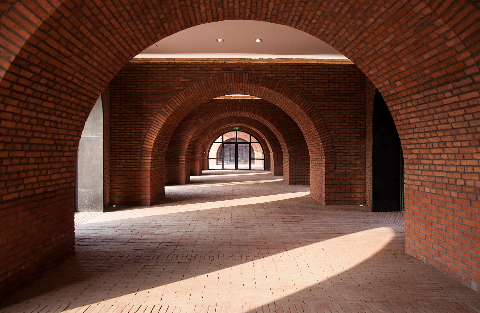 Vaulted galleries. Tower of Bricks by Interval Architects. Photograph by Zhi Geng