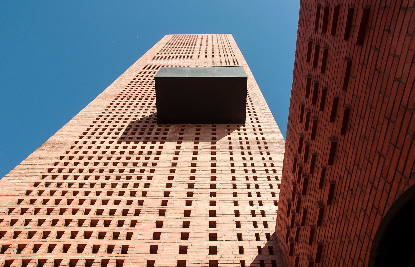 Observation tower. Tower of Bricks by Interval Architects. Photograph by Zhi Geng