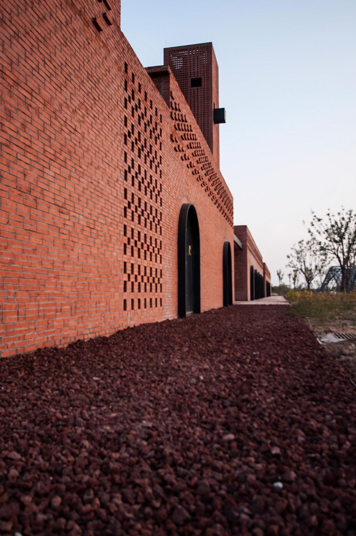Surrounding landscape. Tower of Bricks by Interval Architects. Photograph by Zhi Geng
