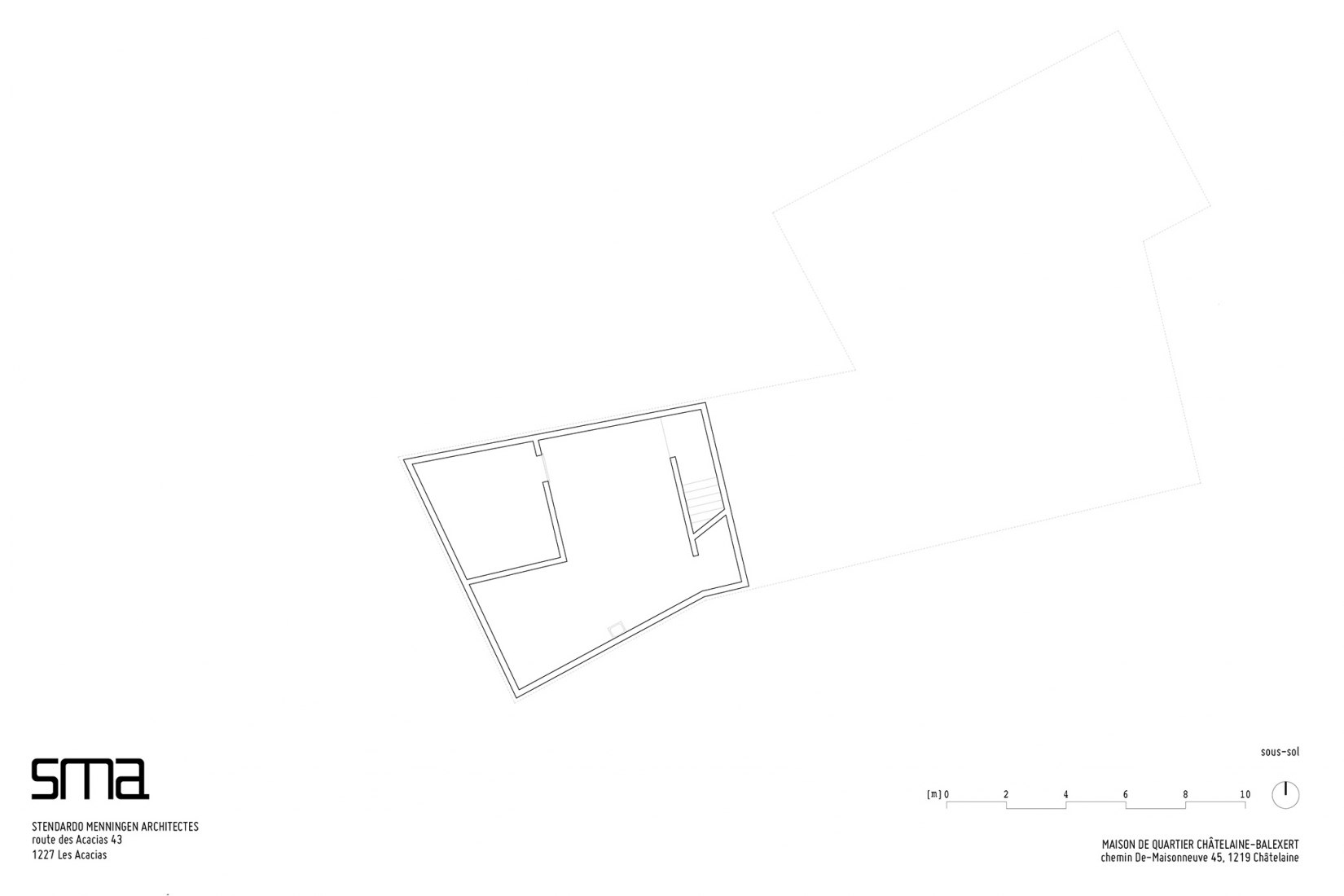 Maison de Quartier de Châbal. Plano sótano