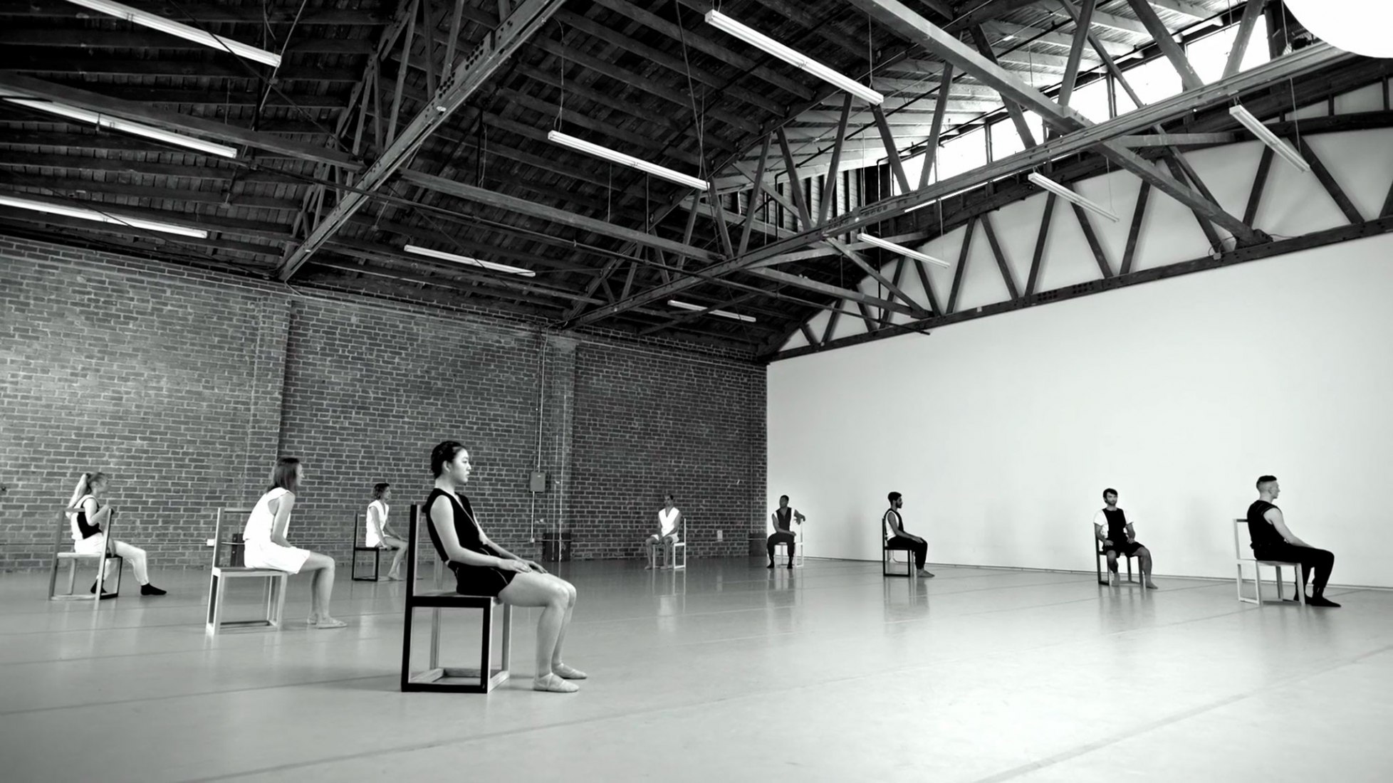 LA Dance Project in "Chaconne". Benjamin Millepied choreographs