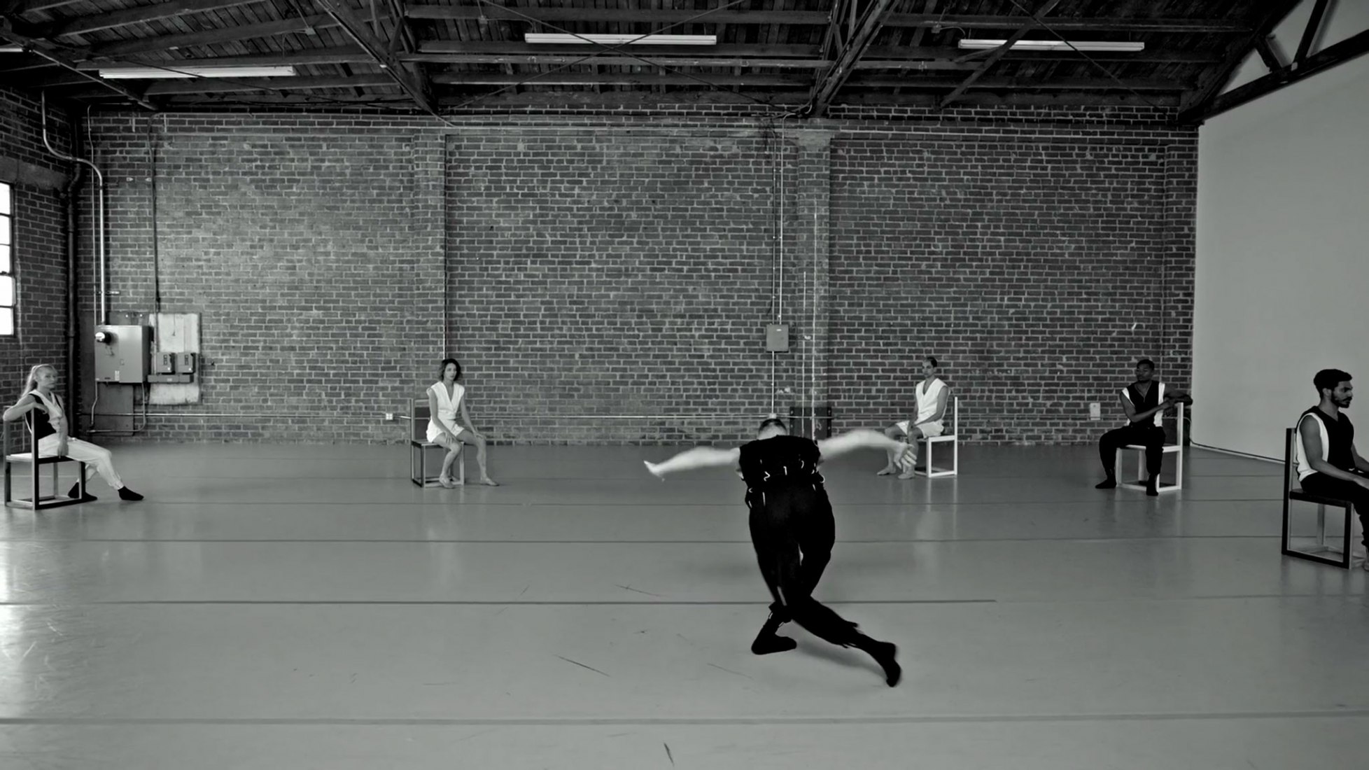 LA Dance Project in "Chaconne". Benjamin Millepied choreographs