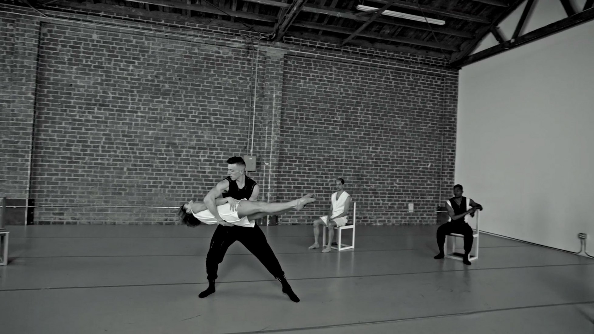 LA Dance Project in "Chaconne". Benjamin Millepied choreographs