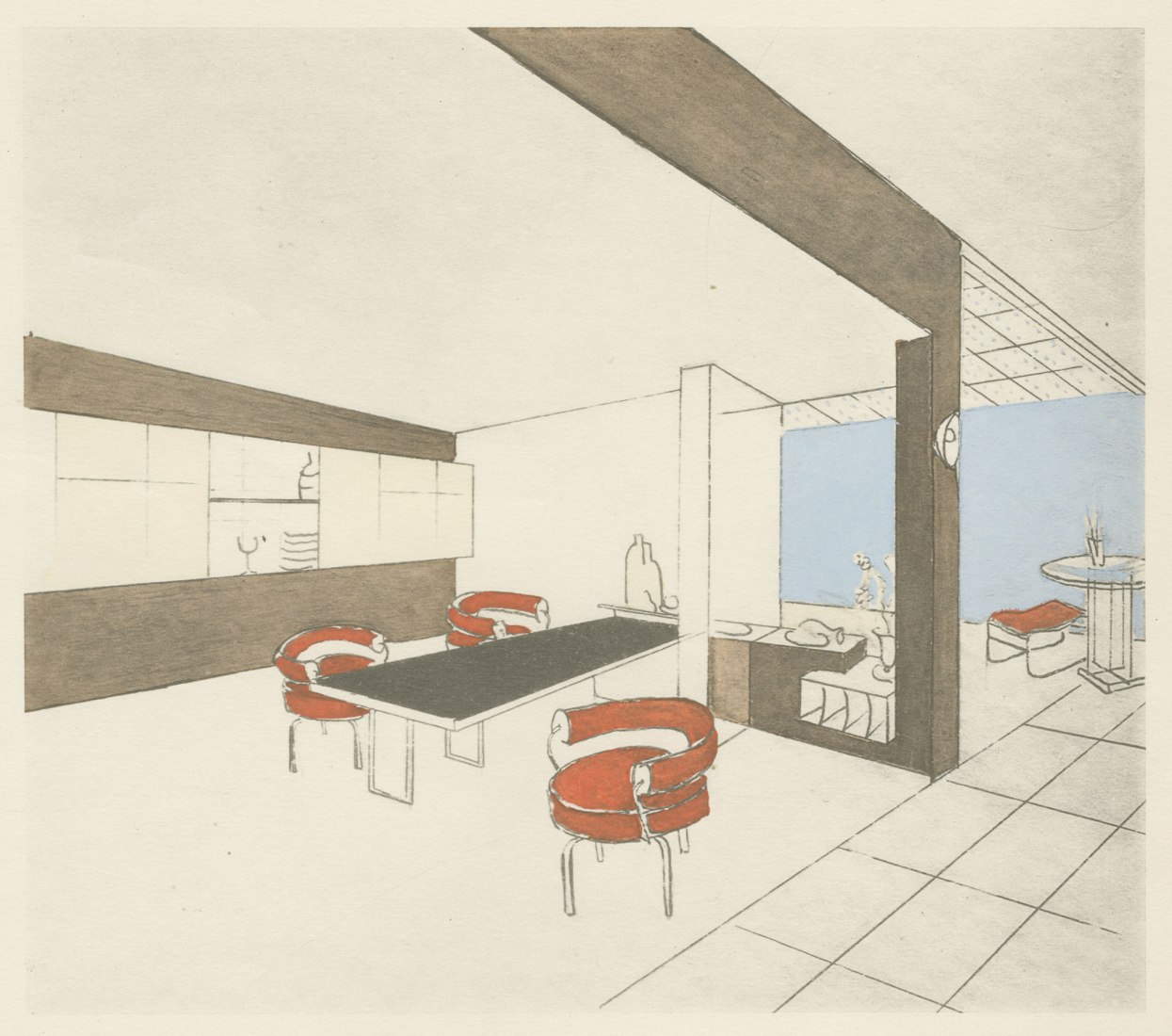 Charlotte Perriand, Comedor 28 (Comedor 28), 1927 © Adagp, París, 2019 © AChP