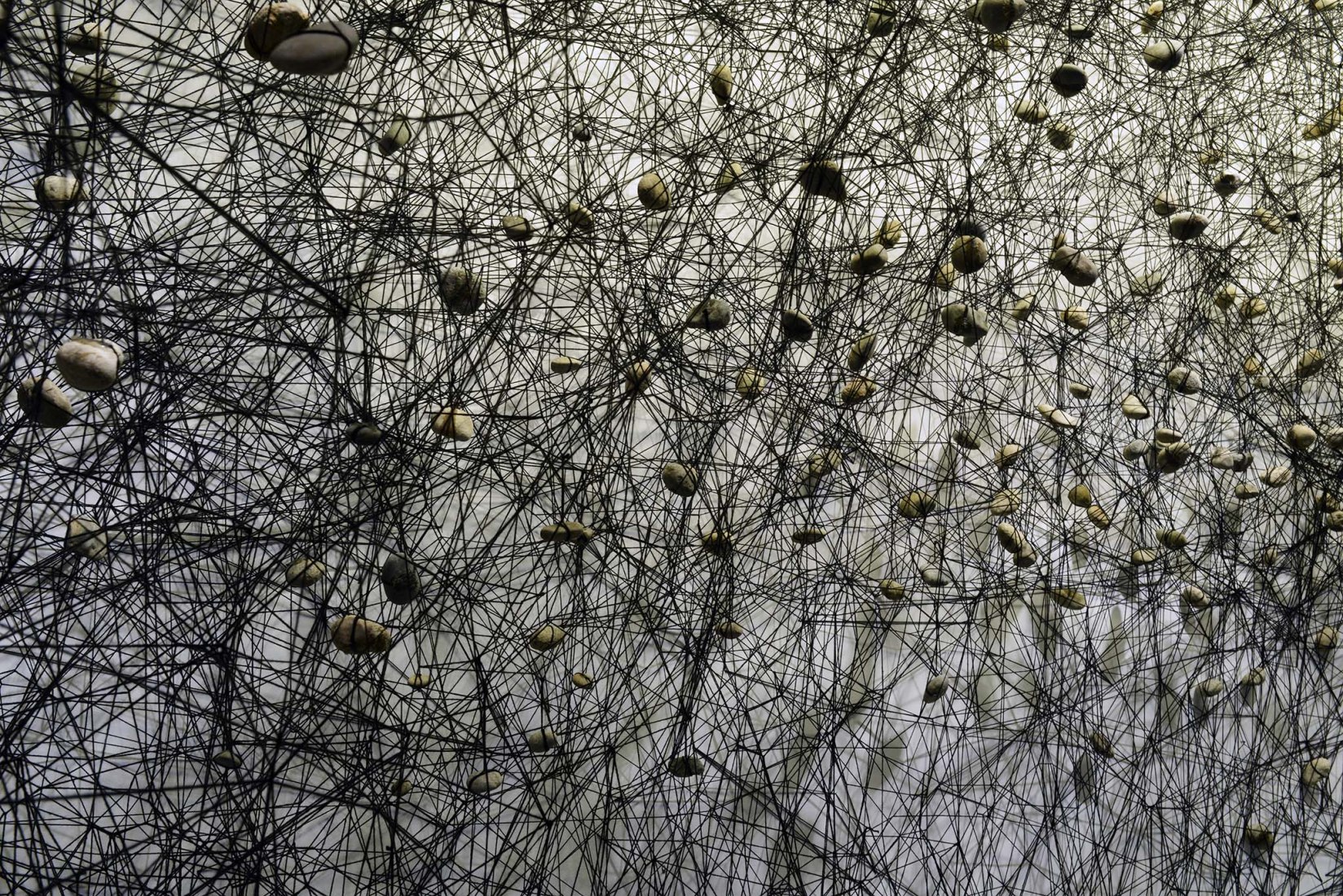 'In the beginning was…' by Chiharu Shiota. Photography courtesy of Fundació Sorigué.
